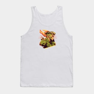 Guile Street Fighter Design - Original Artwork Tank Top